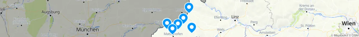 Map view for Pharmacies emergency services nearby Geinberg (Ried, Oberösterreich)